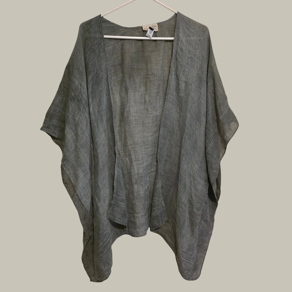 Universal Thread Womens Kimono Wrap One Size Olive Green Sheer Fairy Grunge Boho